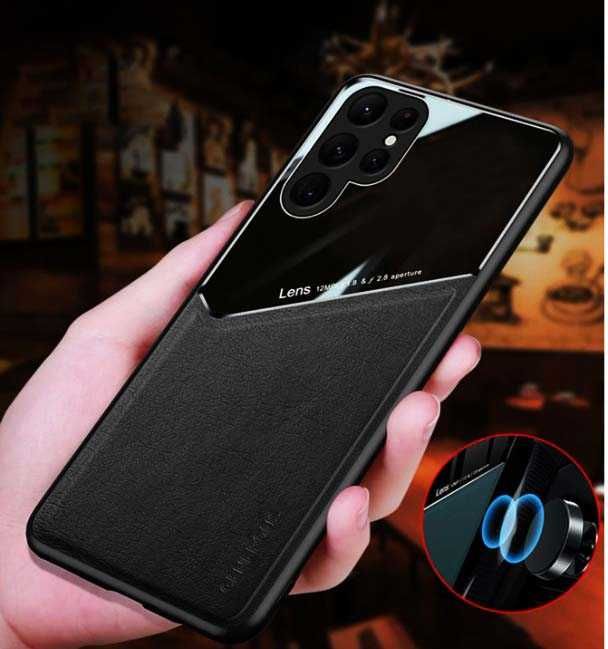 Стилен кожен кейс с магнитен гръб за Samsung Galaxy S23 Ultra