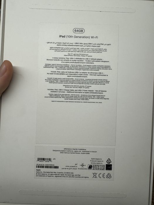 *Гаранция *Apple Ipad 10th Gen 64GB Wi-Fi