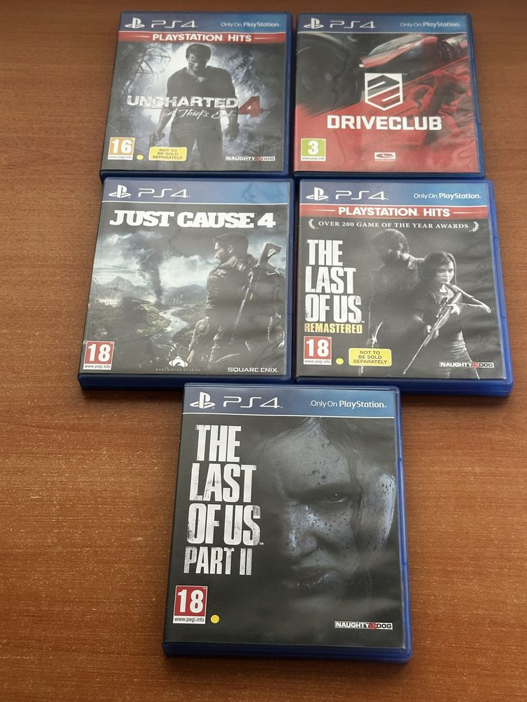 Комплект игри за ps4 всички за 70 лв.