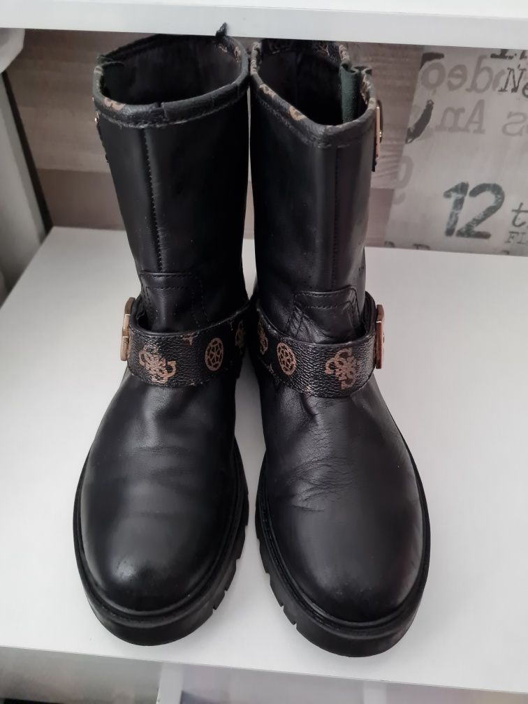Guess Боти от естествена кожа ,размер 39
