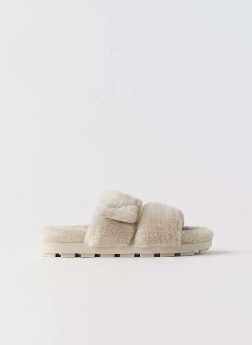 Сандали из искусственного меха