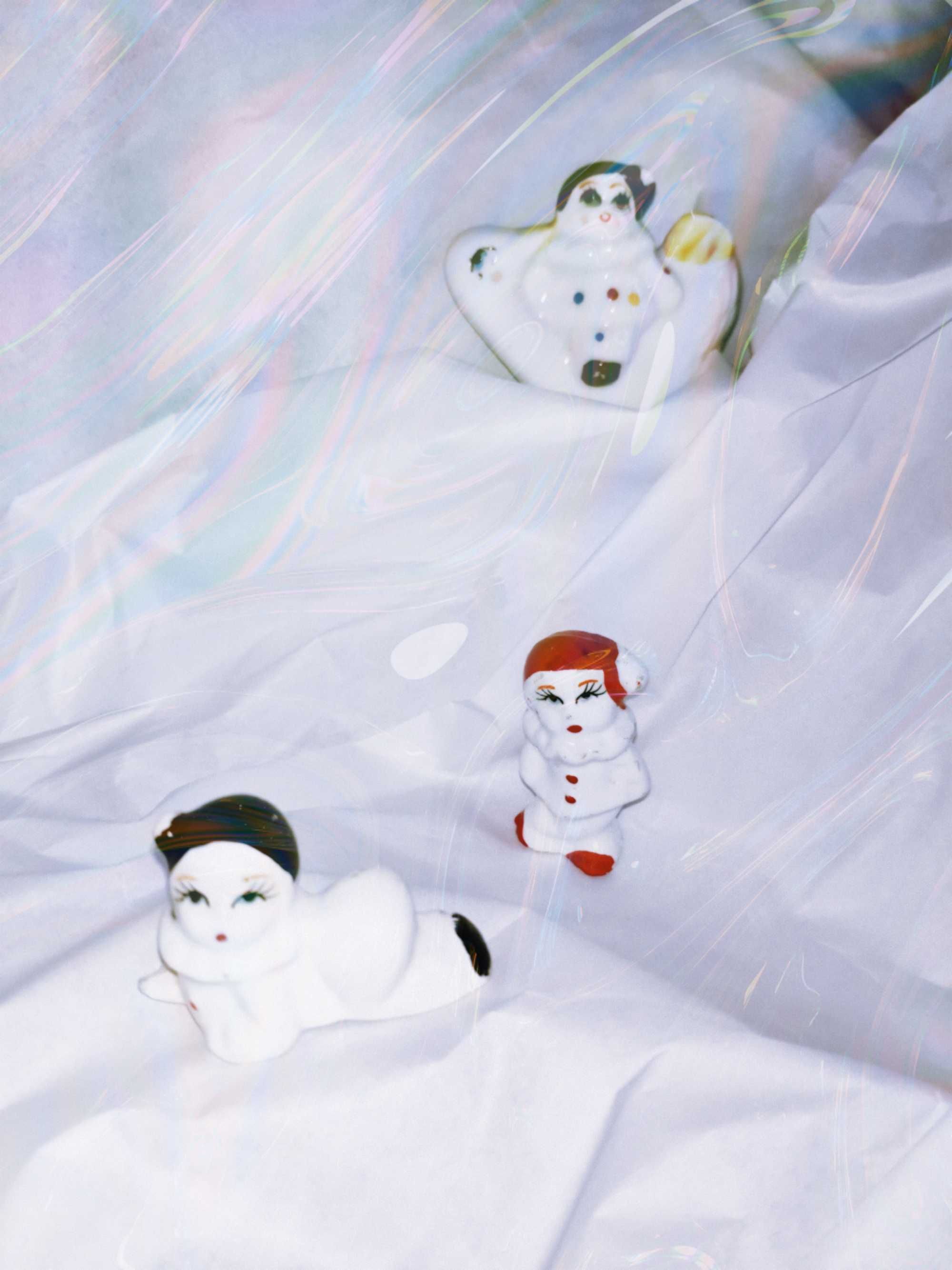 3 порцеланови фигурки Pierrot