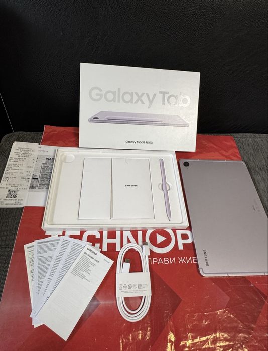 ***KATO HOB 128GB Samsung Tab S9 FE 5G Гаранция Технополис 2г Lavender