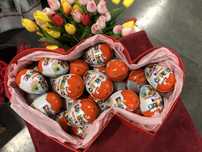 KINDER Подарочная коробка 25 штук киндер яйца женский набор