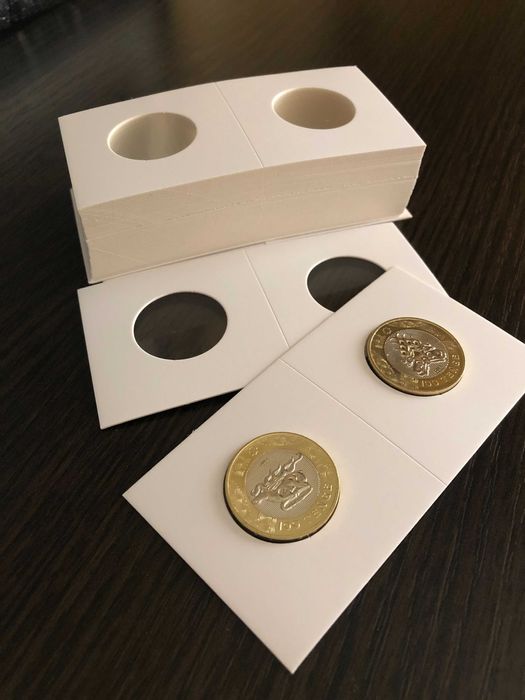 Холдер картонный для монет диам 25мм