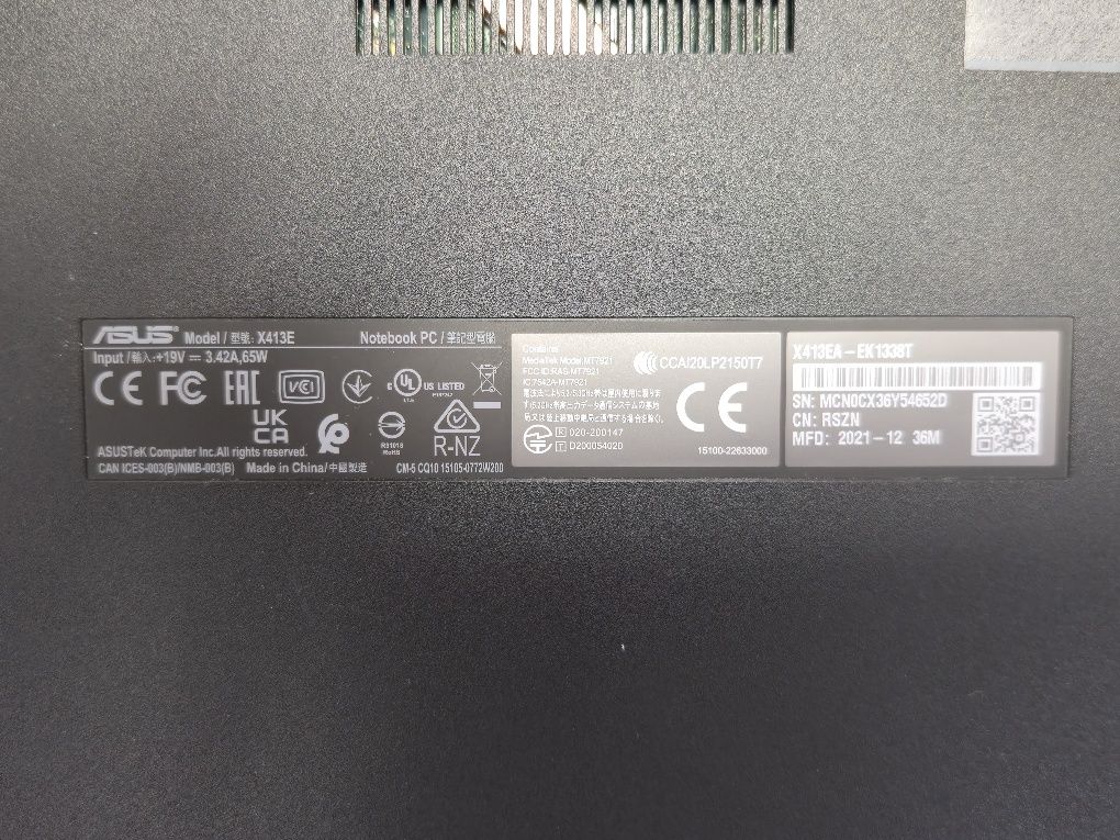 Asus Vivobook i5 gen11 ssd 512gb nvme
