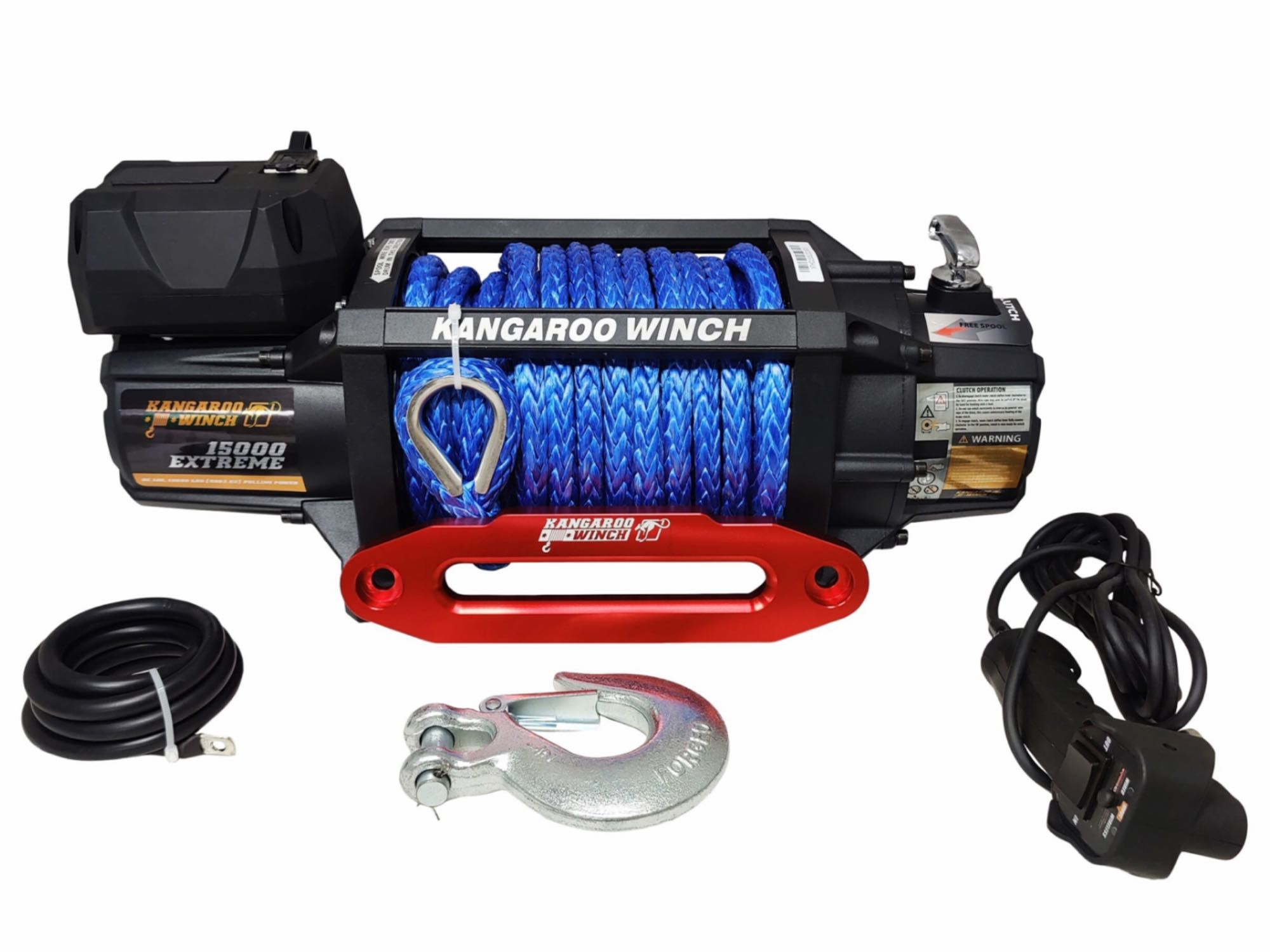 Troliu electric KangarooWinch PowerWinch K 15000 Extreme HD sintetic