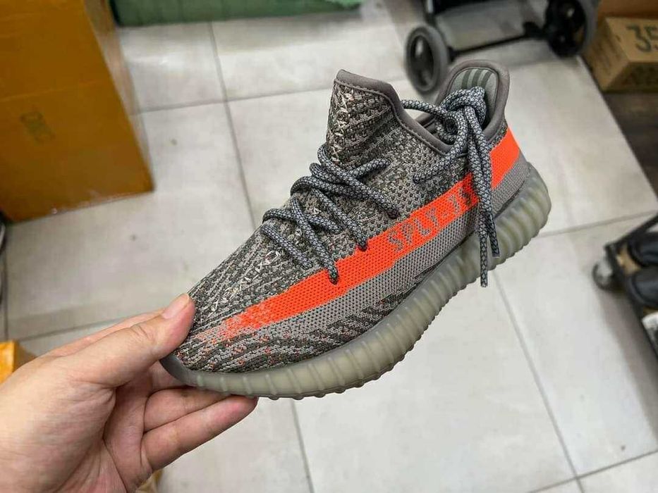Adidasi Yeezy Orange&Grey (Livrare cu verificare)