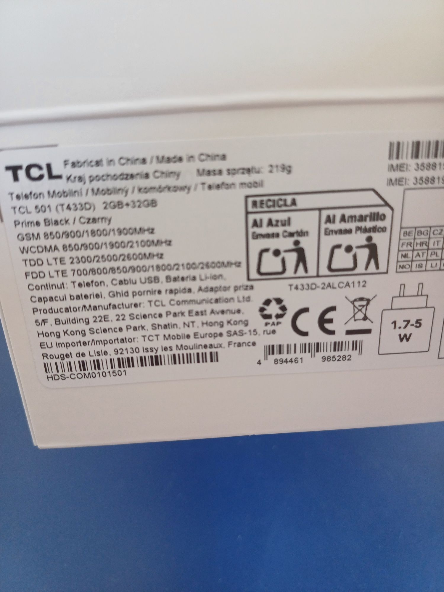 Telefon TCL 501 nou