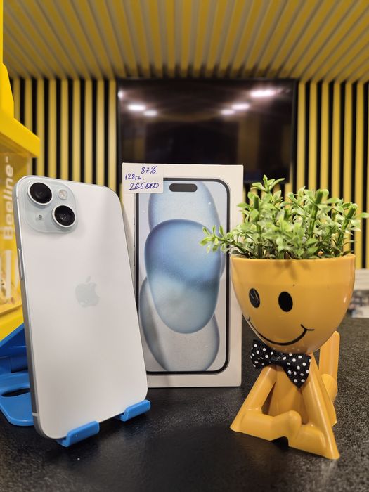 Iphone 15,128гб,87%,Kaspi0-0-24