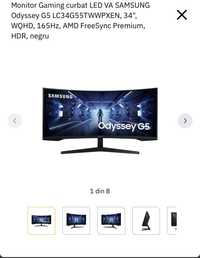 Monitor Gaming Curbat Led Samsung Odyssey G5 34 ca Nou