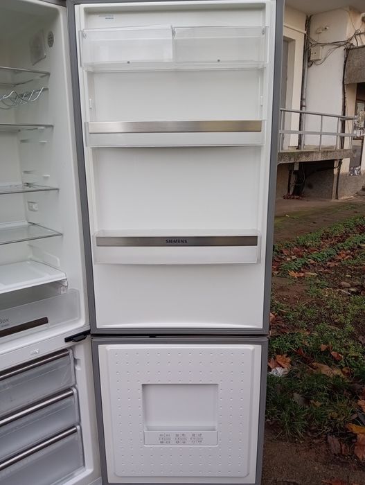 Иноксов комбиниран хладилник с фризер Сименс Siemens 2години Гаранция!