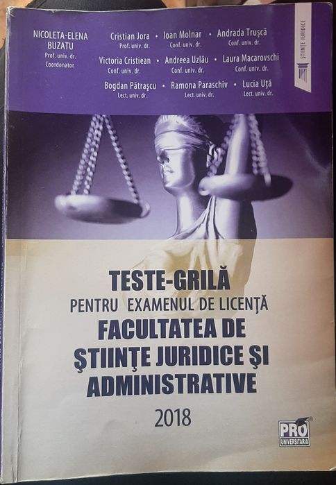 Teste grila - licenta drept