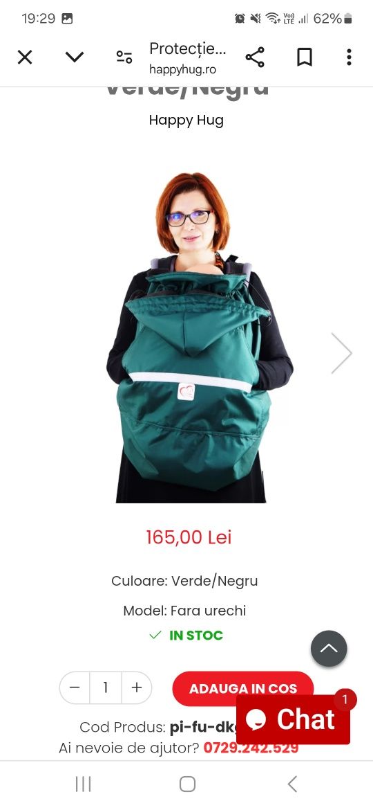 Vând marsupiu + protecție iarna Hapuy hug