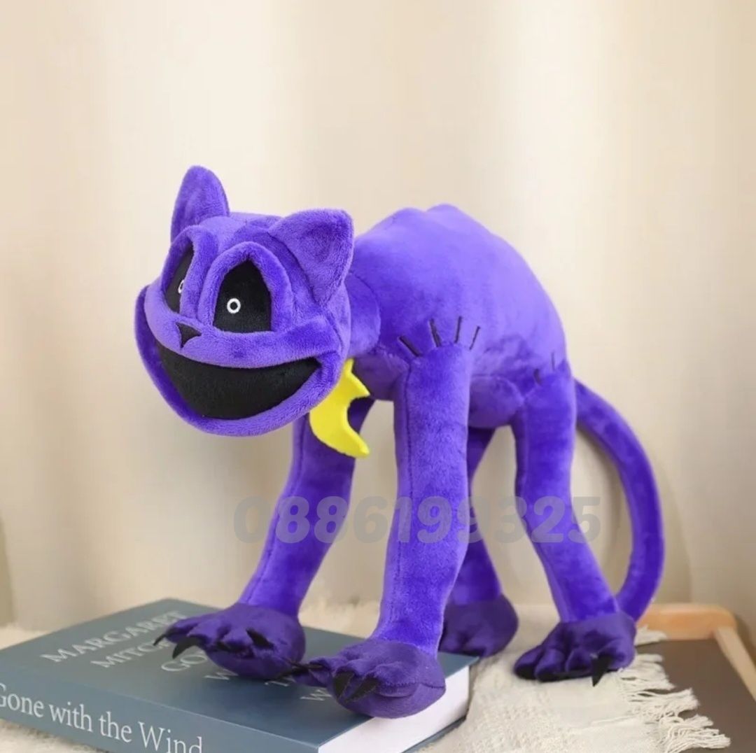 Плюшена играчка Smiling Critters Cat Nap Catnap, 30см/40см