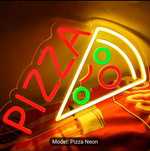 Pizza, afis neon led, plexiglass, reclama luminoasa