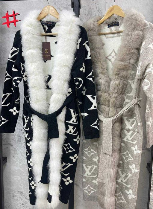 Palton dama cu blana și casmir