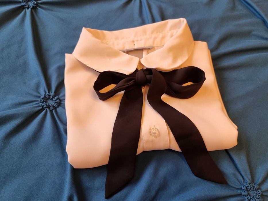 Camasa fara maneci HM, ivory marimea 38