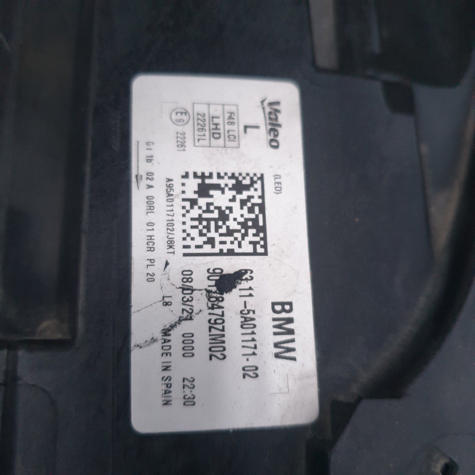 Ляв фар за BMW X1 F48 LCI