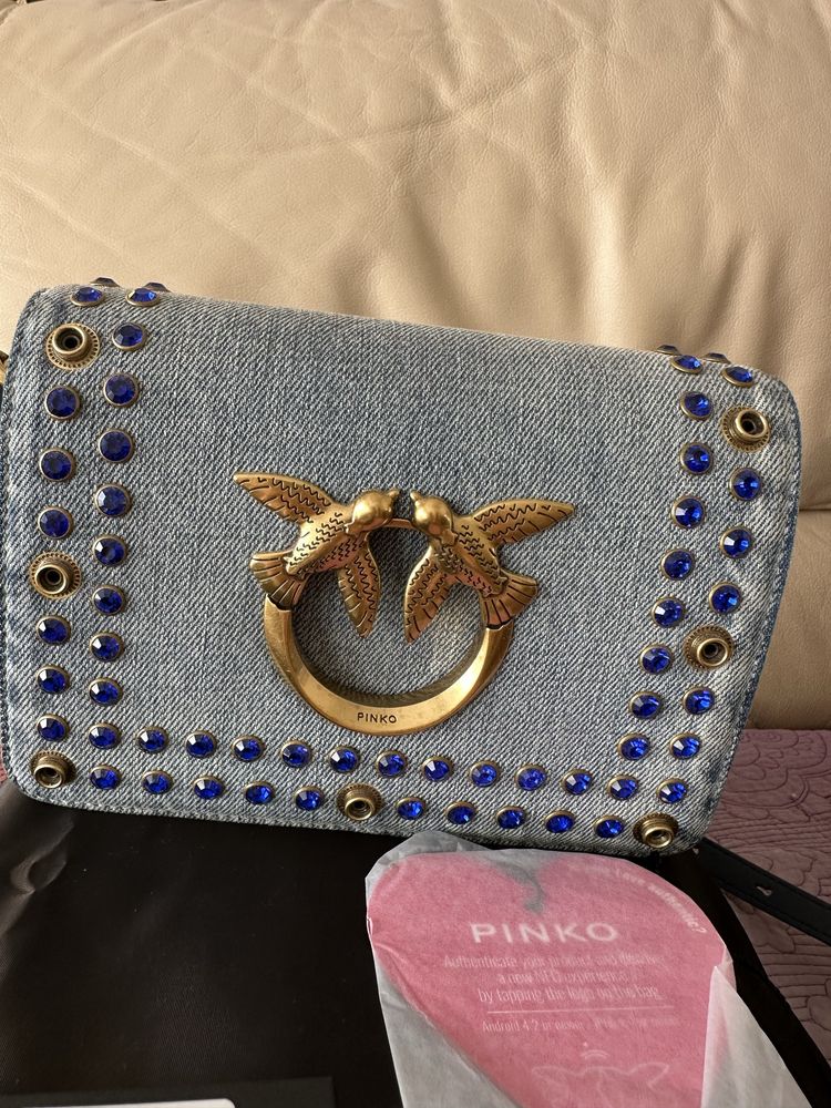 Дънкова чанта Pinko