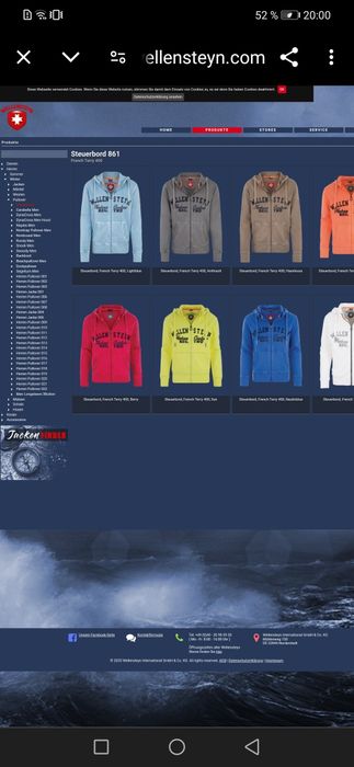 Wellensteyn Steuebord  French Terry  hoodie