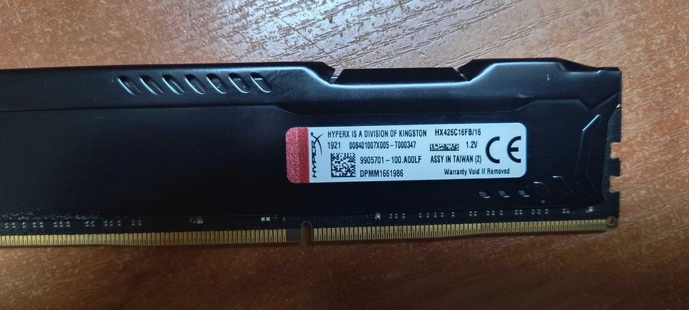 Память Kingston HyperX FURY DDR 4 16гб