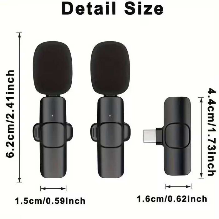 2бр безжични микрофони за телефон