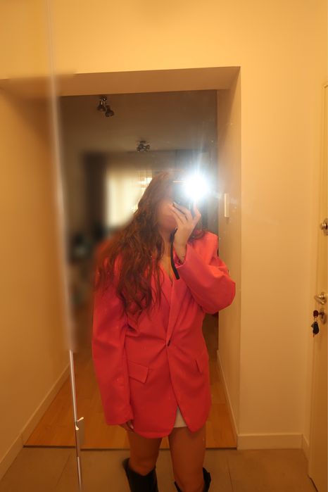 Sacou zara culoarea roz