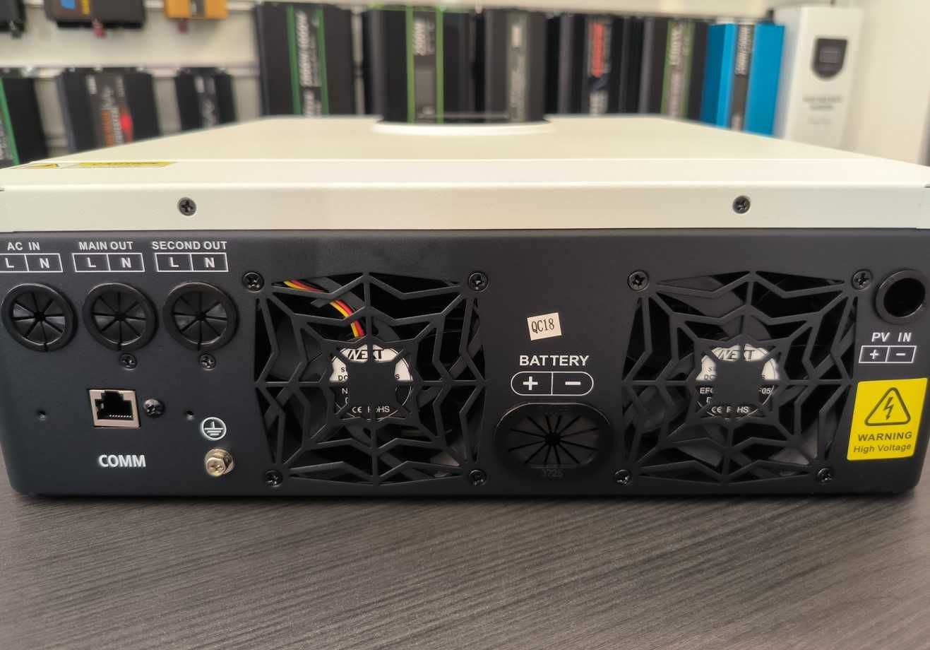 ПОДСИЛЕН 4200W 24V UPS/Хибриден соларен инвертор -работи и без батерии