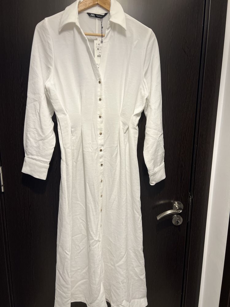 Rochie Zara alba lunga eleganta!Noua