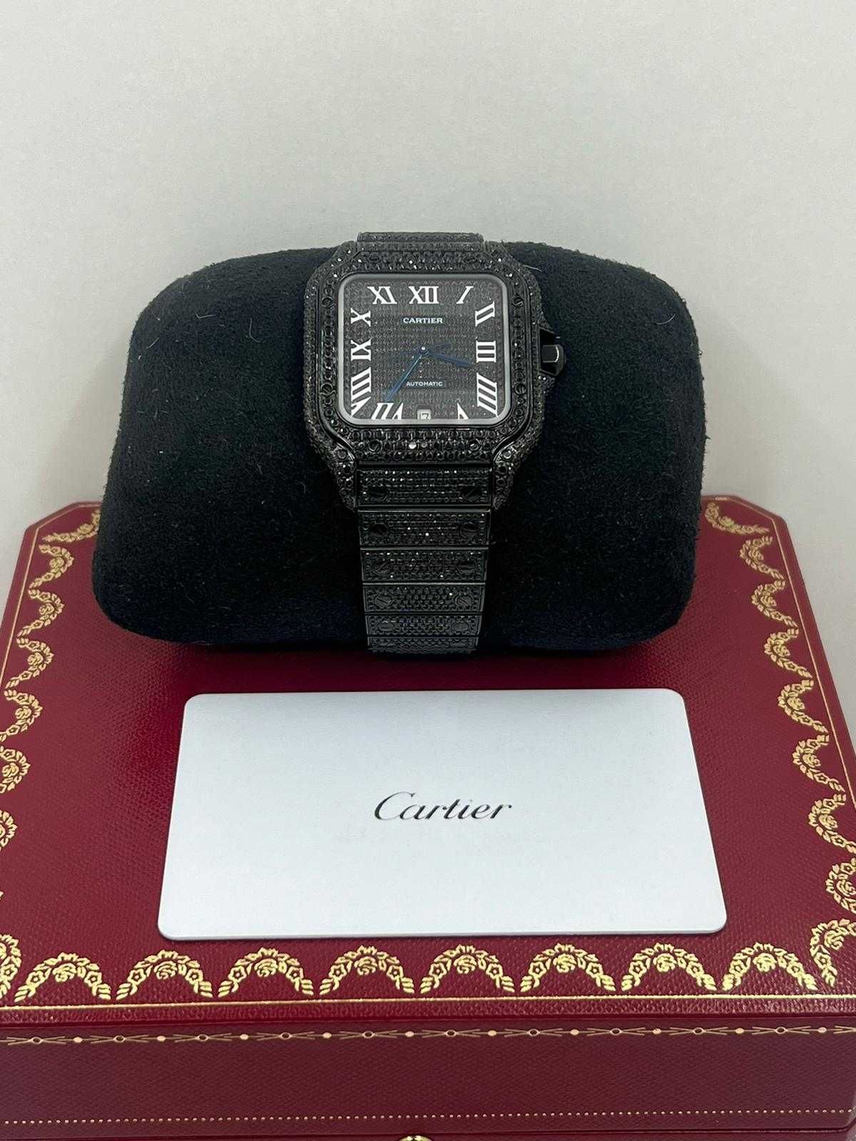 Ceas Cartier Santos WSSA0018 - Black Emeralds