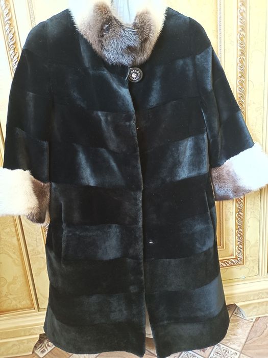 Норковая шуба стриженная