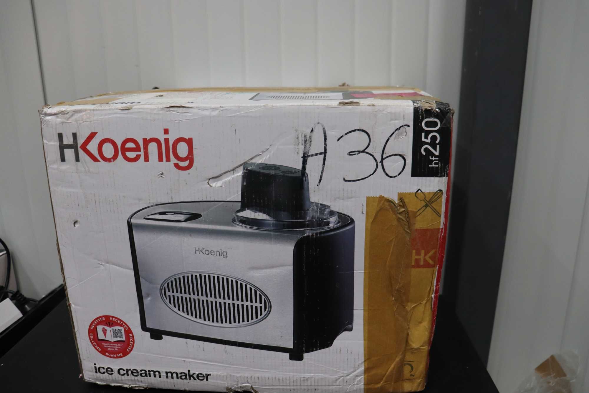 Турбинна машина за сладолед и сорбе H.Koenig HF250, 1.5Л, 150W