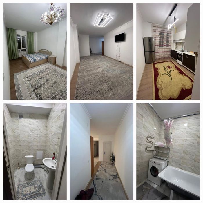 Жаңа қала районынан 2 бөлмелі квартира ұзақ мерзімге жалға беріледі