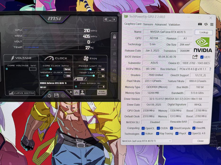 Asus rog strix gaming 4070 ti 12gb