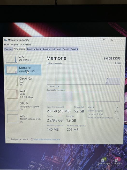 Laptop gaming| GTX960M | procesor i5| 8gb ram | ssd 128