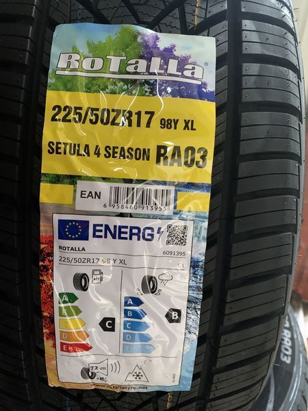 Нови всесезонни гуми ROTALLA SETULA 4 SEASON 225/50R17 98Y XL НОВ DOT