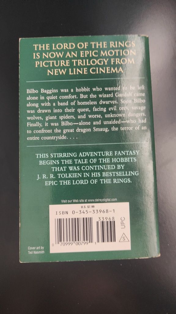 The Hobbit de J.R.R. Tolkien editie 1982, in engleza