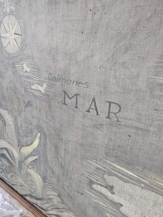 Harta Cubei pe panza