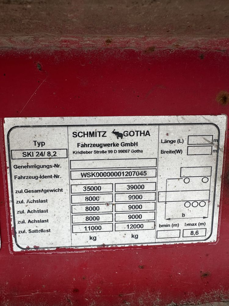 De vanzare semiremorca  Schmitz