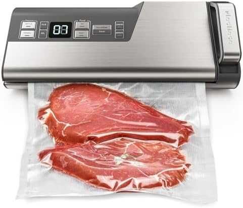 Нова Вакуум машина с една ръка – двойно запечатване и нож за пликове