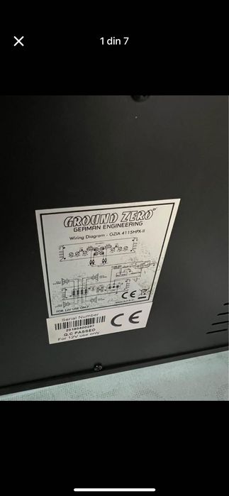 Sistem audio, Stație Ground Zero + Subwoofer Auna Condensator Hifonics