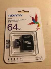 Adata card micro SD cu adaptor 64gb SIGILAT