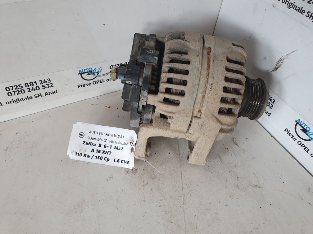 Alternator Opel Zafira B 1.6 CNG 110 kw 150 cp A16XNT