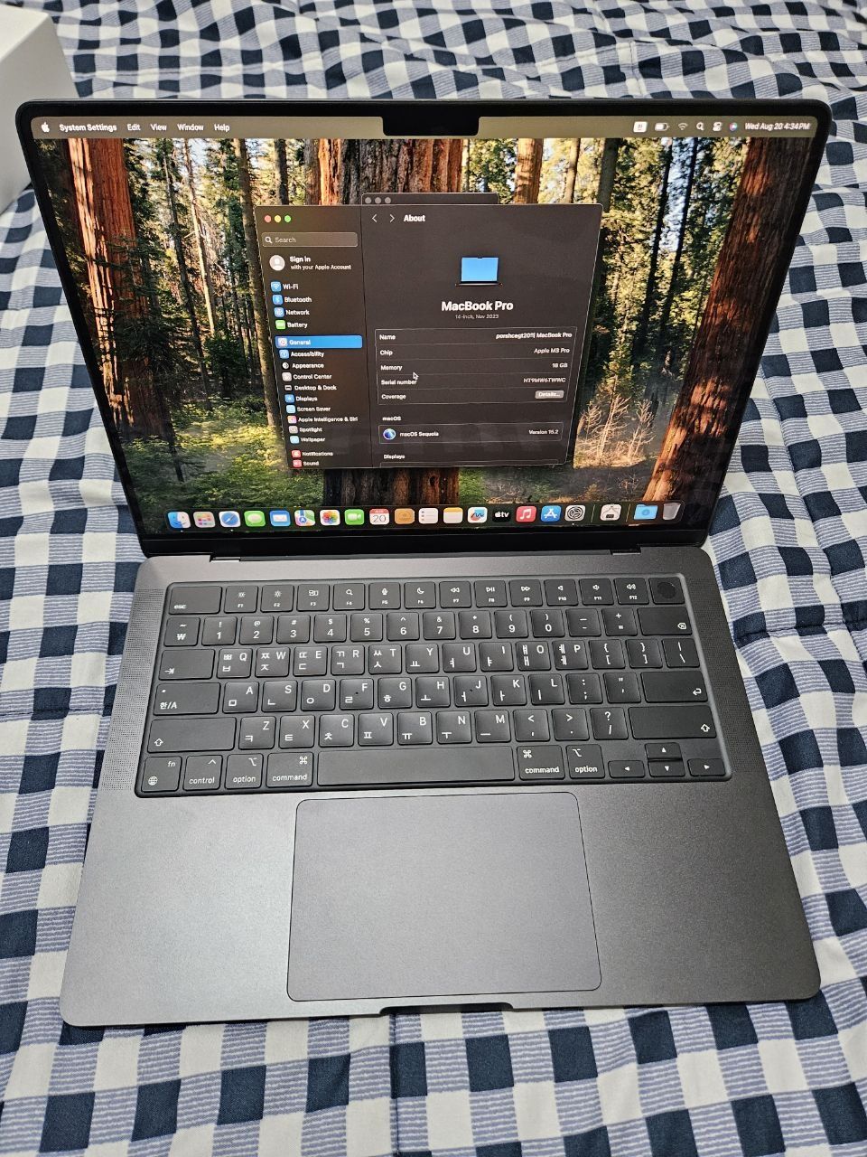 MacBook pro m3 pro spaceblack 14 dyum 16GB/512GB full box sotiladi