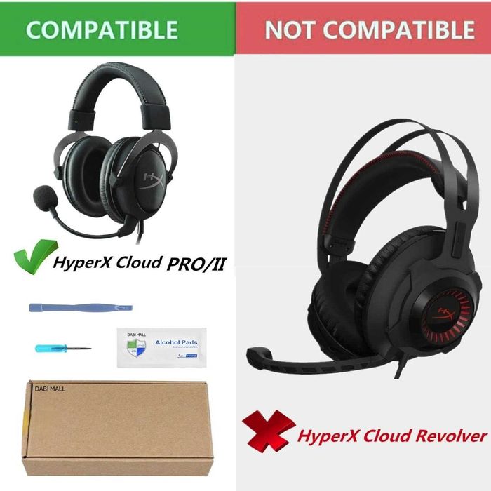 Set 2 bureti + Banda superioara pentru casti HyperX Cloud II 2 / Pro