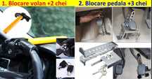 Antifurt cu Blocare Volan. Nou ambalat! Ideal pentru calatorii!!