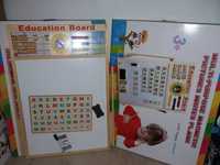 Tabla magnetica educativa, multifunctionala copii 44 x 32 cm NOU
