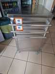 Vând unitate casă de marcat din inox profesional pt împinge tava.