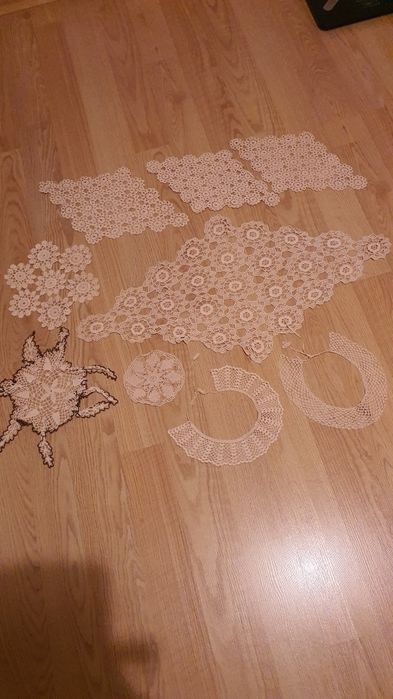 Мильо, изработено от финни конци на 1 кука.